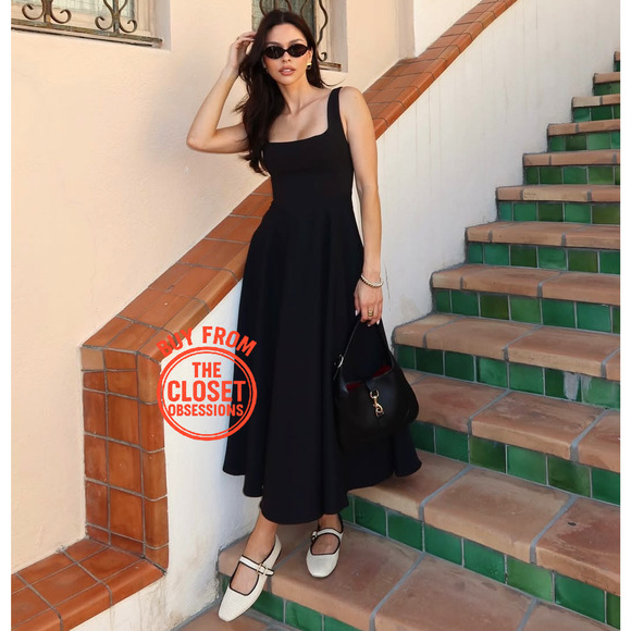 RARE!!! ZARA A-Line Midi Dress NWT - Picture 5 of 16